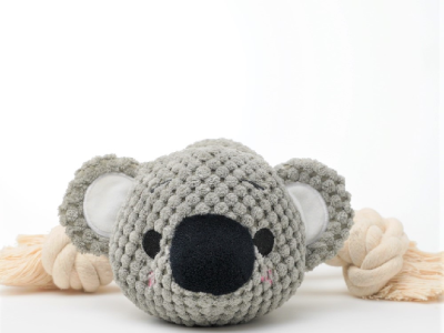 Kenny Koala Rope Squeaker Toy