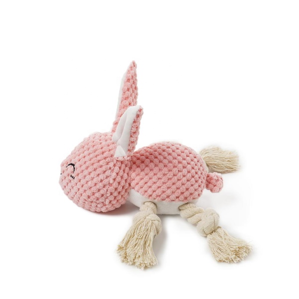 Bella Bunny Rope Squeaker Toy